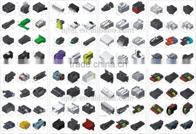 DJ3081Y-1.6-11/ 21 Deutsch series 1.6mm pitch plug 8 pin waterproof sealed electrical connector auto socket/electric wire