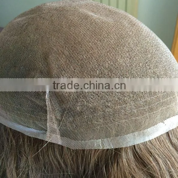 Custom Made Virgin Hair Men's Toupee