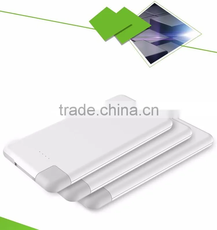 promotion product 8000mAh ultra slim wallet power bank mobile power bank