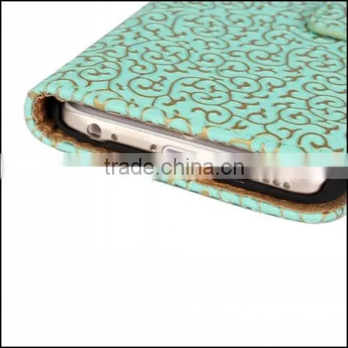 Korea design fashion wallet stand mobile phone classic leather phone cover for iphone 6/6s