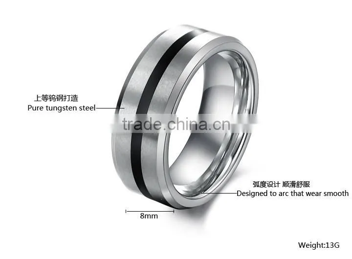 KSTONE High Quality Tungsten Ring ,Engagement Rings,Tungsten Carbide Wedding Ring