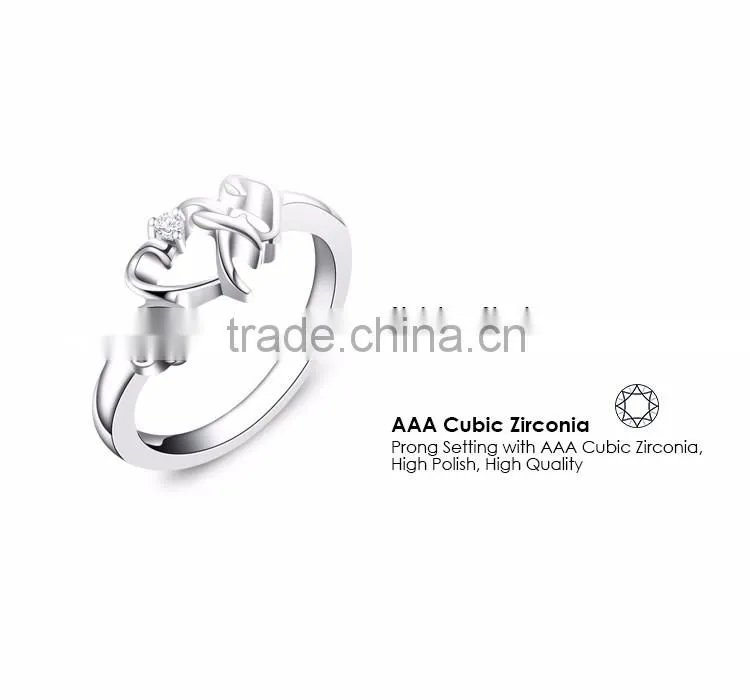 Custom stainless steel jewelry love ring