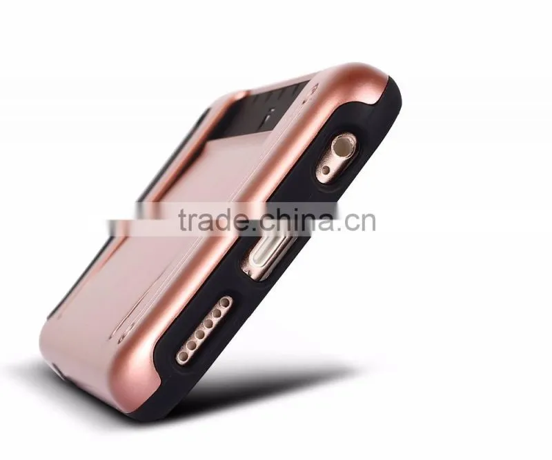 2016 New Style Best Price With Card Holder Function Mobile Phone Case,For Samsung S6 Edge Case