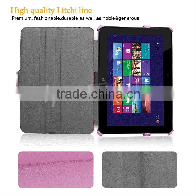 unique tablet PU accessories for HP Omni 10 case decorated cover for tablet with high quality