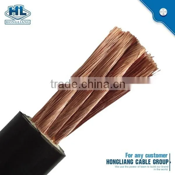 Flexible Copper conductor rubber insulation and jacket electric Welding Cable
