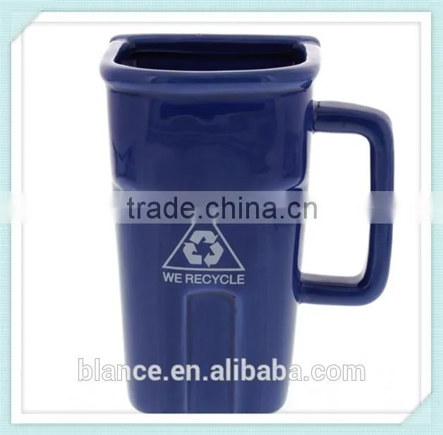 Recycling Bin Ceramic Coffee Mug