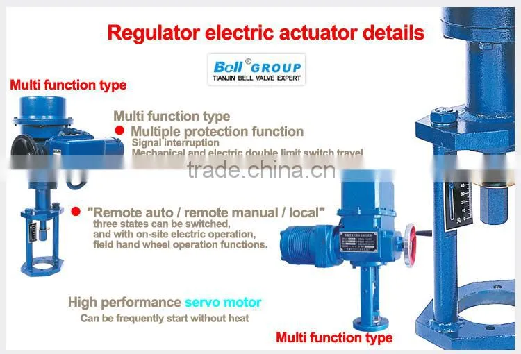 ductile iron 2-way motorized water level control valve