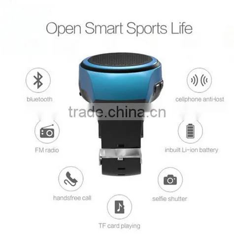 B20 Bluetooth Sports Music Watch Portable Mini Watch Bluetooth 2.1+EDR Sport Speaker TF Card FM Audio Radio Speakers
