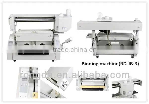 A3 Size Hard Cover Manual Glue Binding Machine
