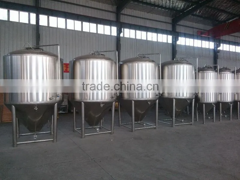 commerical beer brewing equipment with beer brew pot with high quality conical fermentation tank