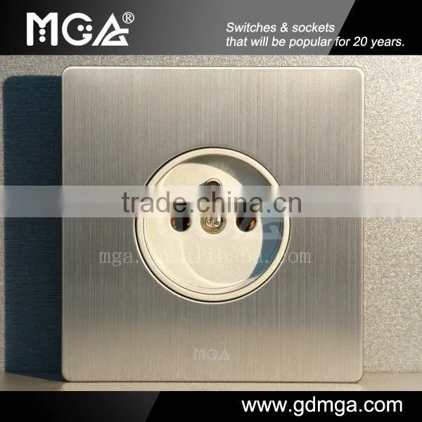 metal screen French type wall socket