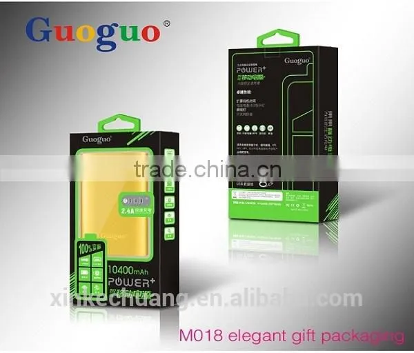 2016 Gadgets!! Portable aluminium mobile power bank charger 10400mAh
