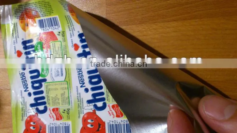 Printed Paper / mPET with Heatseal coating for aluminium lids