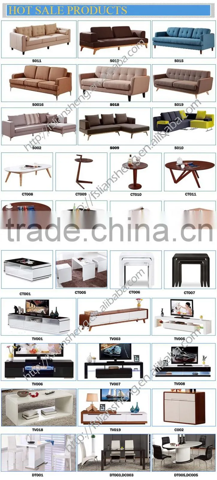 2016 Liansheng stylish wood lounge chair with fabric covered cushion seat leisure chair