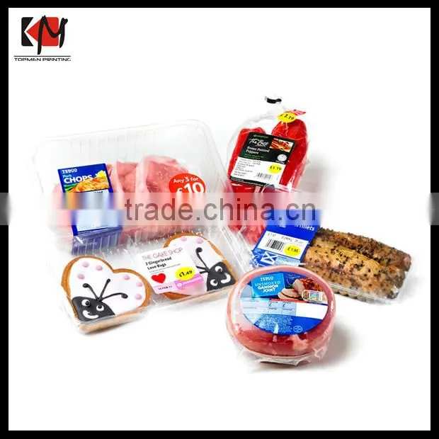 Waterproof Customized Plastic Water Bottle Label Food Label