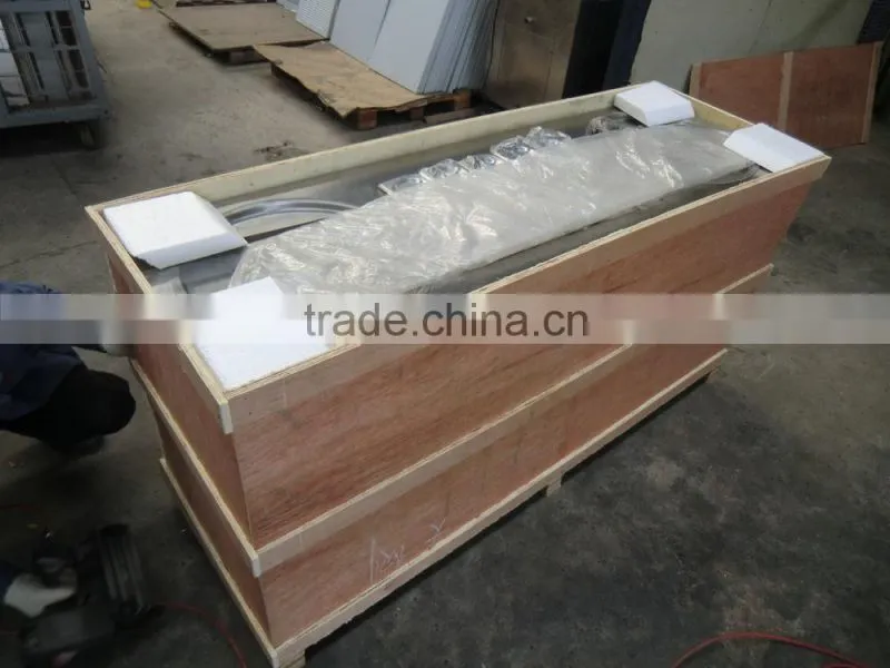 2016 New Style -35 C degree Fried Ice Cream rolls Machine double pans with 10 topping pans