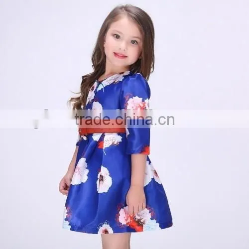 2016 stylish baby girl cheap flower girl dress satin material cheap latest dress designs for flower girls