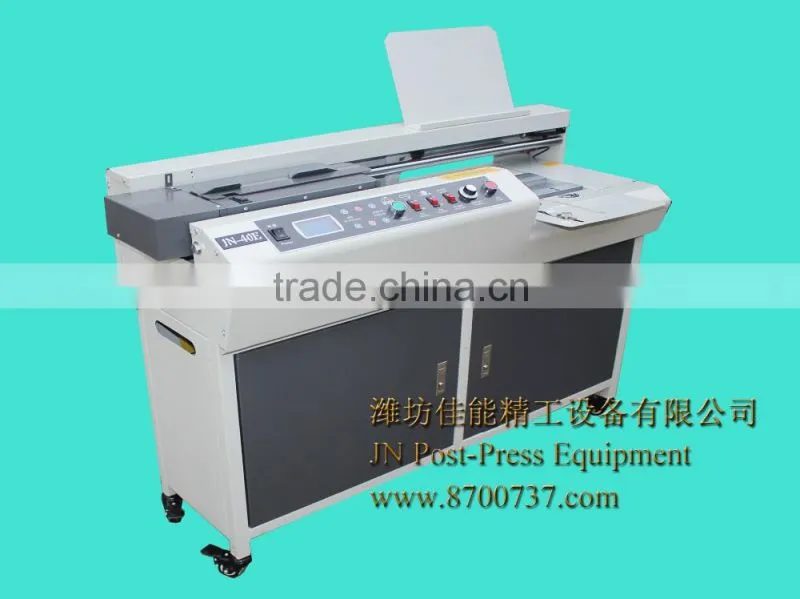 Hot melt glue book binder with roughener unitJN-40E