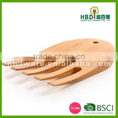 High quality bamboo wood salad server, salad fork