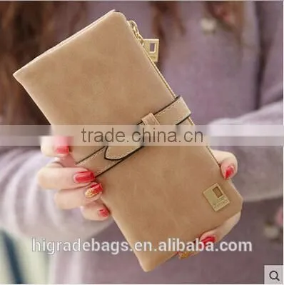 2015 new Fashion female pu leather wallet