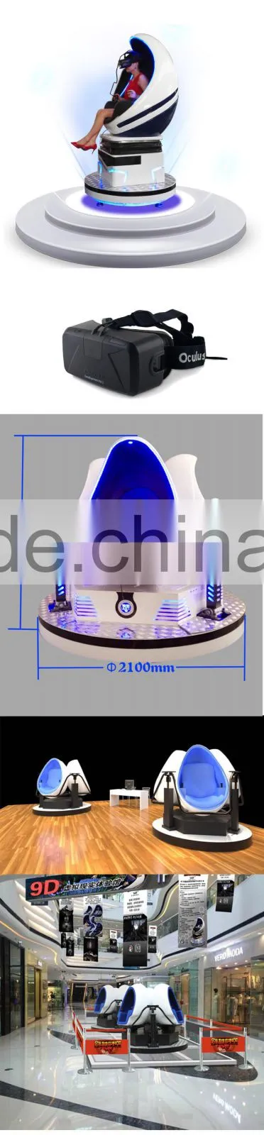 Electric Virtual Reality VR 3D Glasses egg 9D Cinema Or Simulator Or Theatre