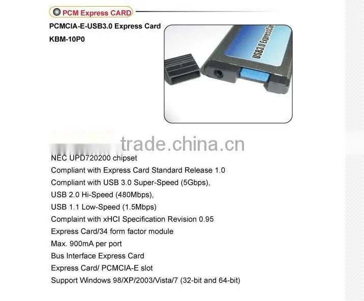USB3.0 PCMCIA-E Converter Card