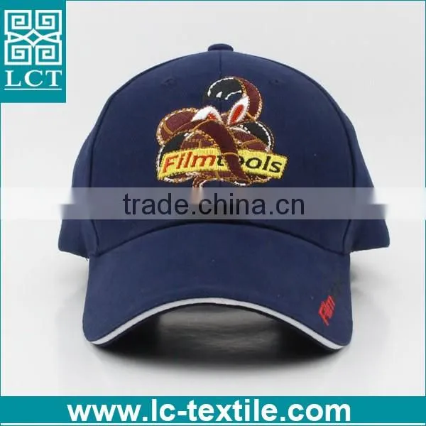 LCTN1893 dark blue cotton twill structed 5 penal cap for sale