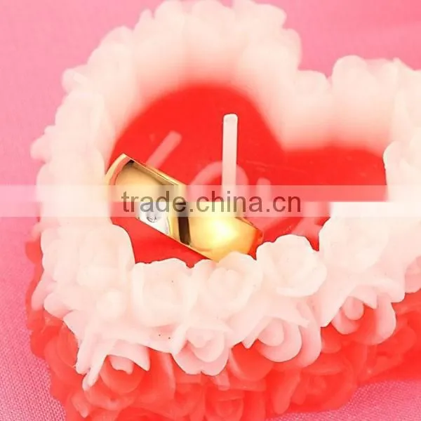 2016 Fashion High Quality Plating Gold Heart Zircon Rings