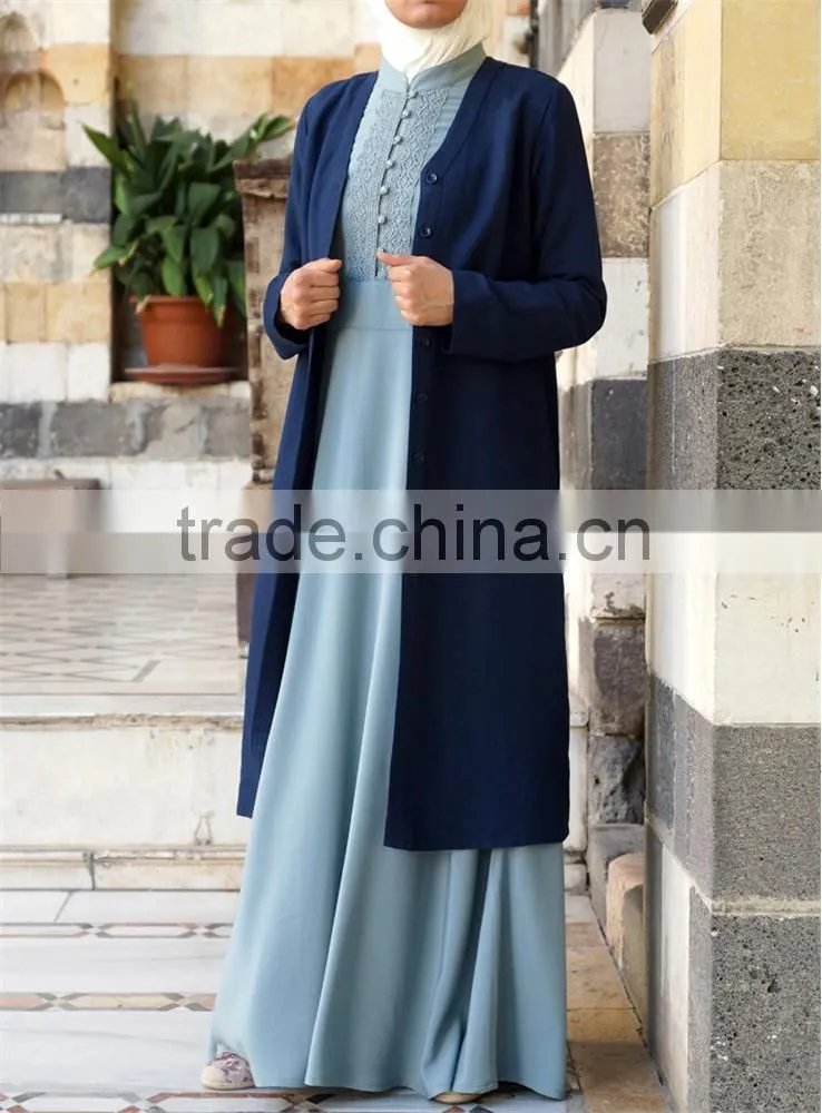 OEM service China factory custom made Wholesale muslim Ethnic elegant loose tunic tops