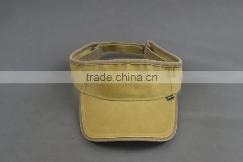 Normal dyed twill washed sun visor cap