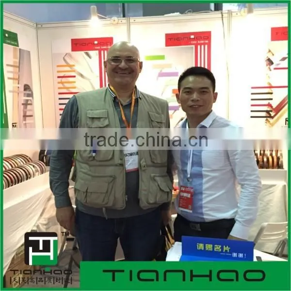 TIANHAO plastic edge band furniture strips pvc profile edge strip