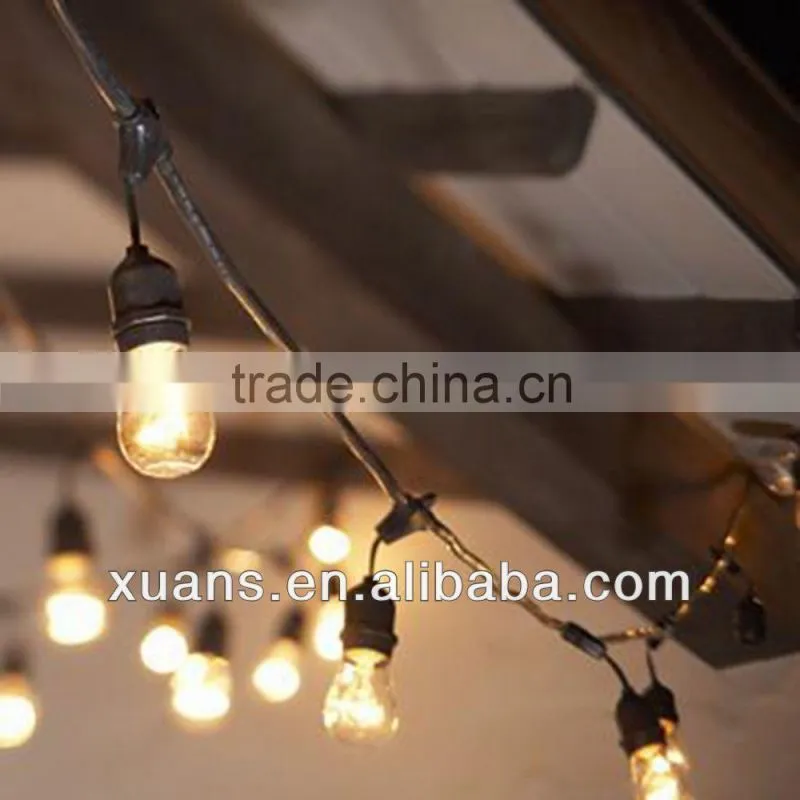 vintage patio string lights with waterproof socket