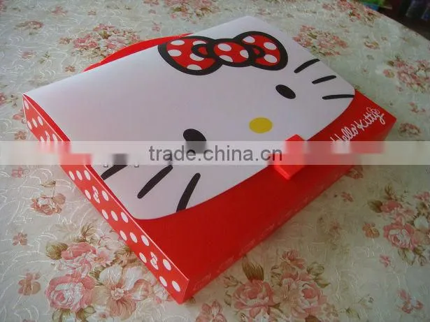 Beautiful cute document file bag folders with button