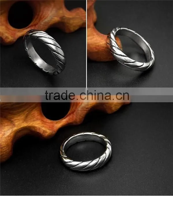 Top quality men's silver 316l stainless steel ring base