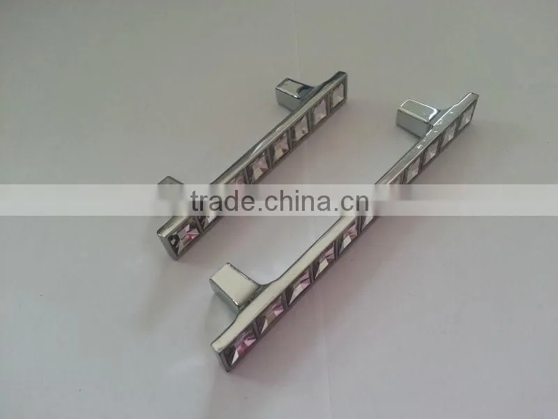 Popular Zinc crystal Furniture hardware kitchen cabinet drawer pull