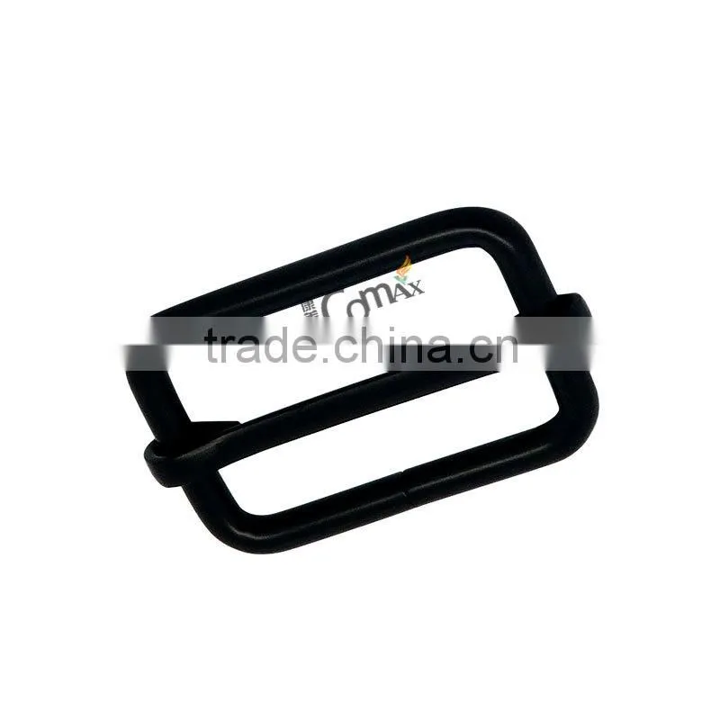 Black adjustable bag metal buckle for strap