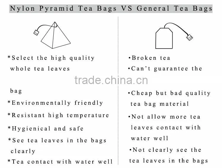 OEM Afternoon Simple Tea Bag Pyramid Teabags