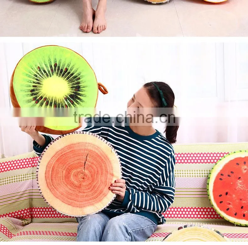 Creative 3D fruit cushion for leaning on decorative throw pillow ,plush toys