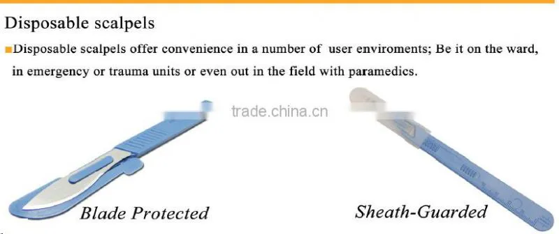 surgical scalpel manufacturers/disposable medical surgical scalpel