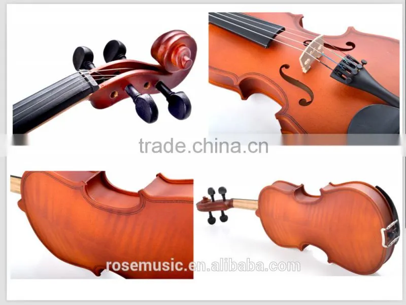 Miniature handmade violin made in China with black wood Deviser V35