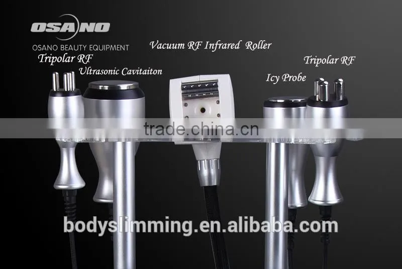 Icy Probe & Supersonic Cavitation & RF & Vacuum Roller Massage 3 In 1 Slimming & Beautifying Machine