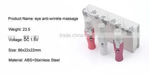 2016 Latest! Skin rejuvenation Ultrasonic massager eye beauty equipment led device Ultrasonic handheld beauty device