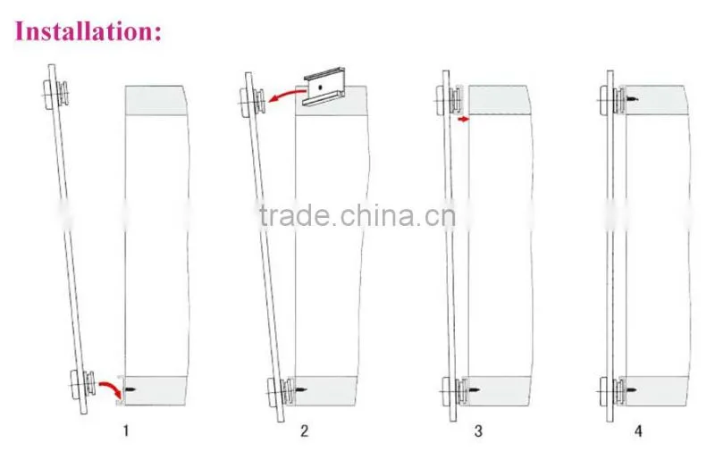 Light-duty Wardrobe Outer Hanging Sliding Closet Glass Door Roller Fittings System