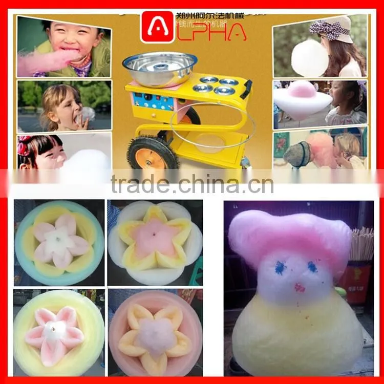 Automatic artificial flowers cotton candy floss machine for sale