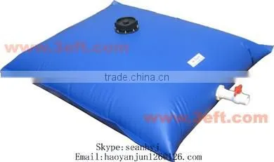 Collapsible PVC portable water bladder for camping hiking supplies