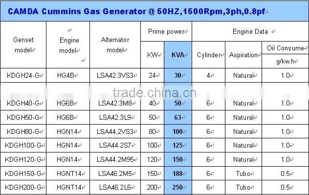 china manufacturer 25-200kw Gas Turbine Generator Set CE approved high quality with CHP system