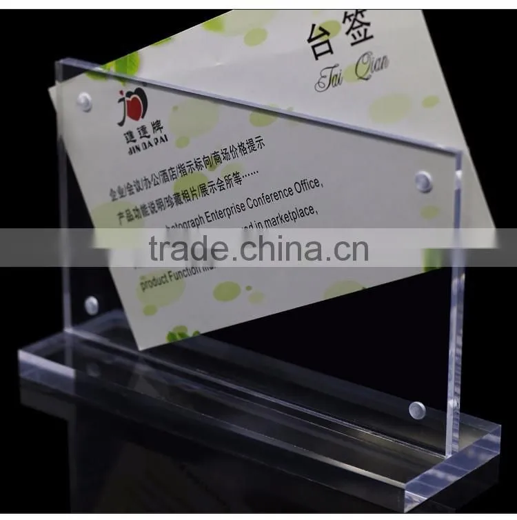 Bulk Stocked Hotel Restaurant Desktop Acrylic b4 sized Display Folders (XJJD24)