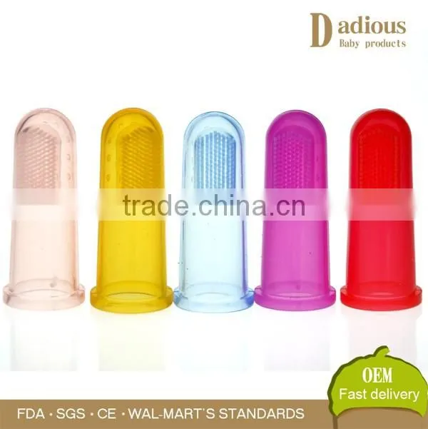 Baby Finger Toothbrush Infant Silicone Teeth Gum Massager Tongue Teether Cleaner
