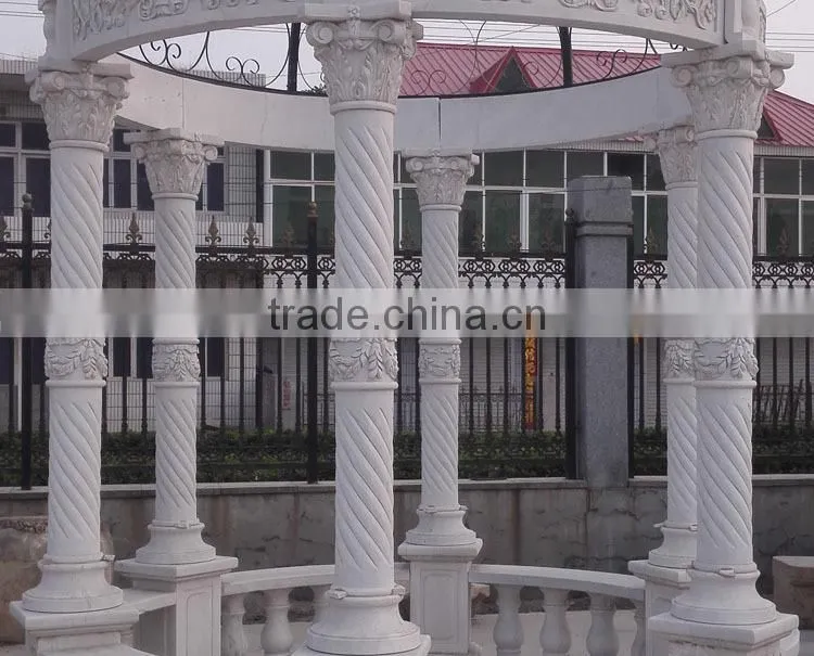 Garden Decoration Stone Marble Pavilion Gazebo