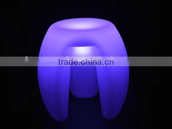 illuminated 16 color change plastic led chair